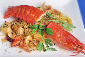 The goodness of boiled lobster