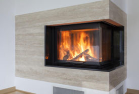 A list of common types of modern fireplaces