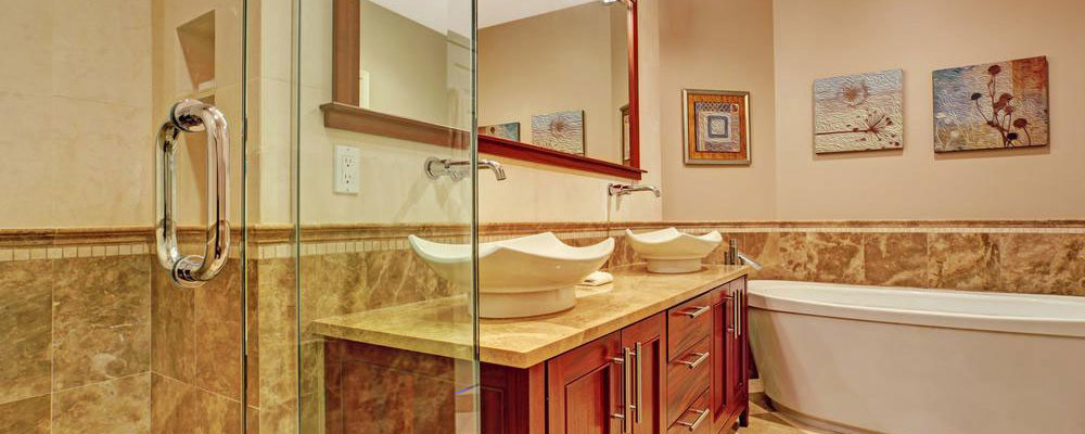 An assortment of various bathroom cabinet styles