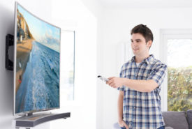 The lure of curved Samsung televisions