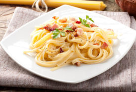 History of the classic spaghetti alla carbonara recipe